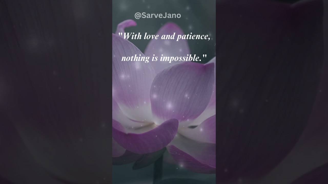 "Love and Patience – The Unstoppable Forces"