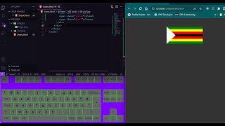 Zimbabwe Flag 🇿🇼 | HTML | CSS | CODE News