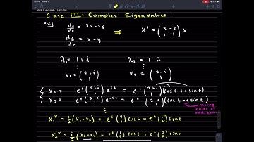 DE 8.2 Part III:  Homogeneous Linear Systems, Constant Coefficient Case III, Complex Eigenvalues