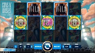 FULL SCREEN WILD ON Guns N' Roses slot machine!!! screenshot 1