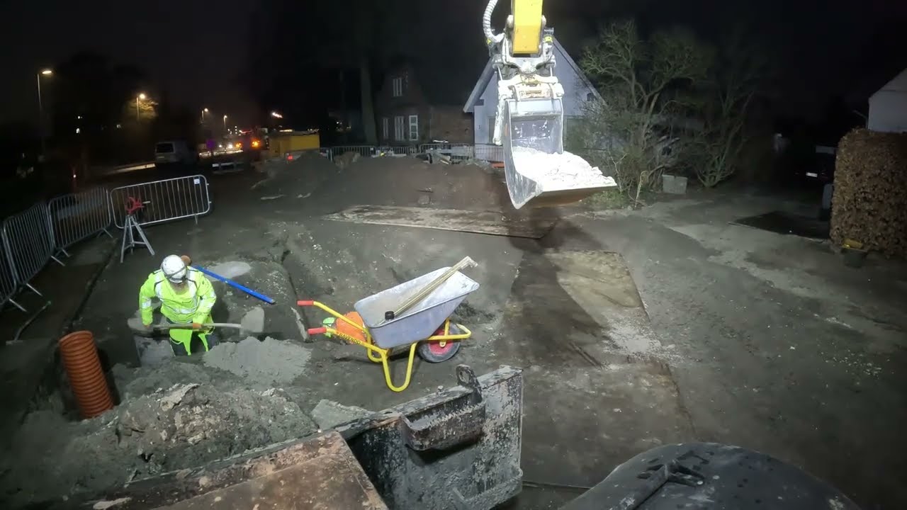 Finishing Covering Up The Culvert And Discovering The Waterline Is Frozen!