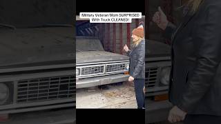 Military Veteran Mom SURPRISED With Truck CLEANED!