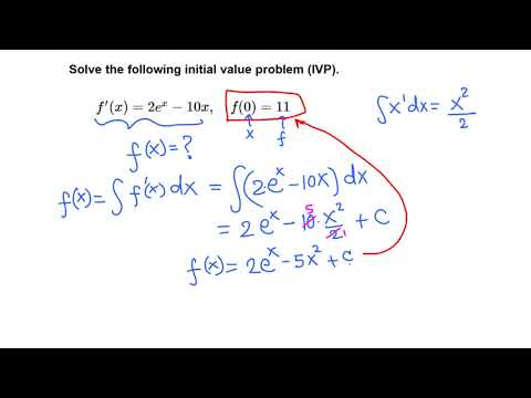 Calculus: Initial value problem (IVP) example