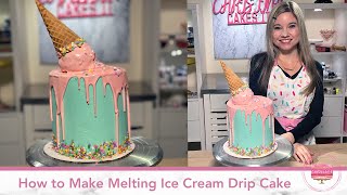 How to Make Melting Ice Cream Drip Cake by Christina Cakes It 2,423 views 1 year ago 10 minutes, 45 seconds