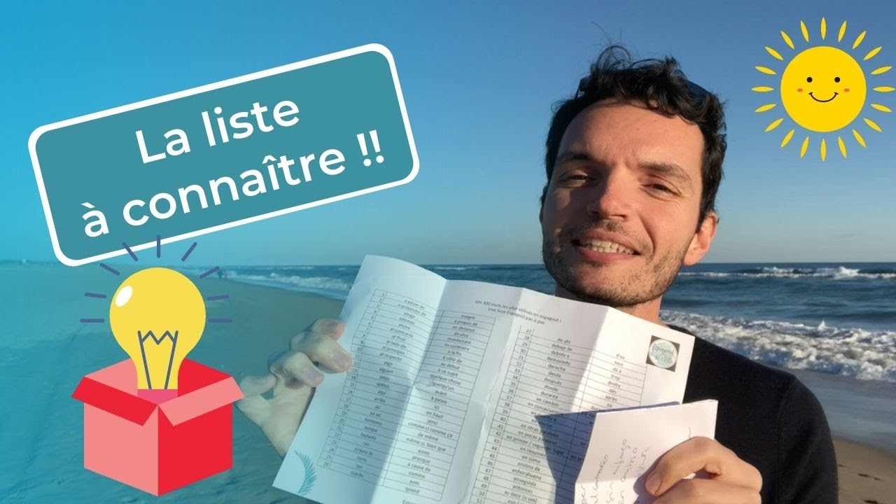 Liste des 100 mots espagnols à connaître !