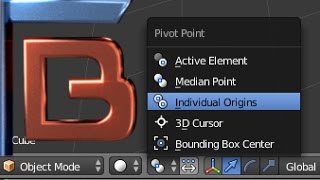 Blender quick tip tutorial: pivot points