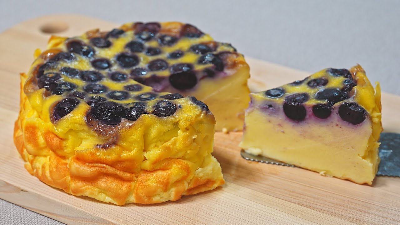 Easyest Blueberry Yogurt Cake Recipe in 3 Minutes, Sugar, Oil, Flour