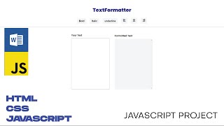 Famous Text Formatter using Javascript | Ms Word | Javascript Project Net Worth