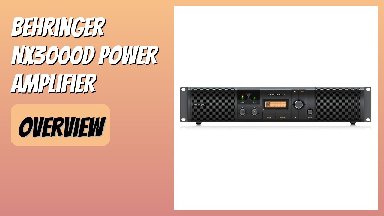 REVIEW (2026): Behringer NX3000D Power Amplifier. Features - YouTube