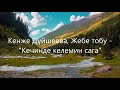 Кенже Дүйшеева Жебе тобу Кечинде келемин сага ТЕКСТ 