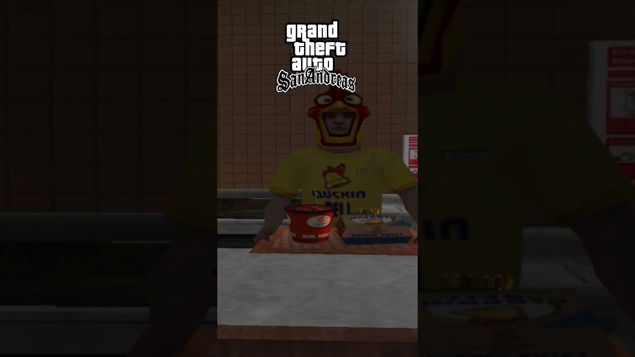 Evolution of “eating in a restaurant” in GTA 