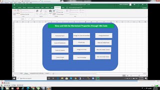 Hide and Unhide excel worksheet using VBA.