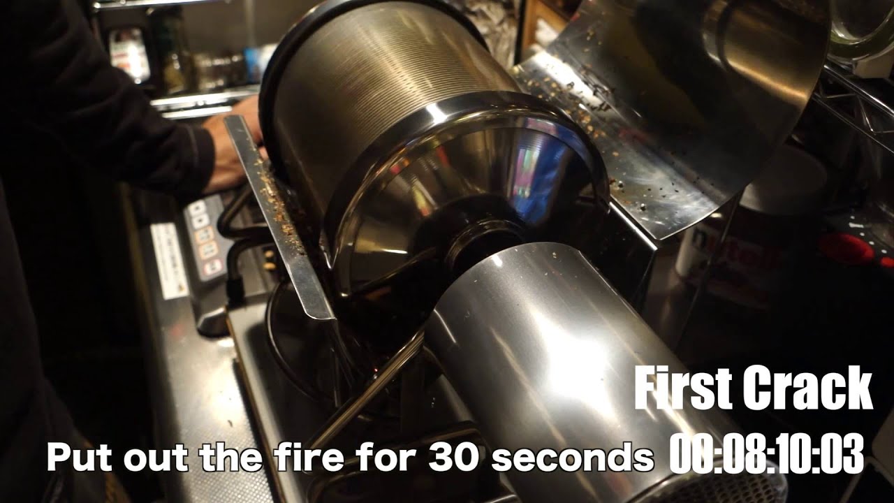 珈琲道楽 UR 500 焙煎機 First Test - YouTube