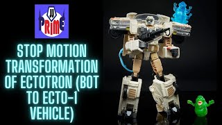 STOP MOTION PREVIEW of Transformers X Ghostbusters Afterlife ECTOTRON!