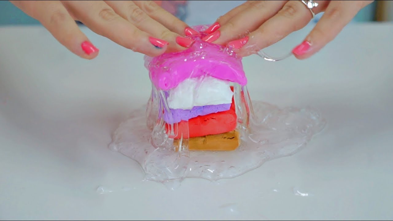 Slimes Extraparente ADICIONANDO MUITO INGREDIENTE NA CLEAR SLIME ! MINHAS SLIMES ...