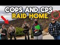 Cops and CPS show up full force at his home
