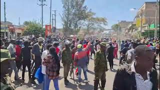 Ruto In Tears As Narok Police Joins Gen Z Protesting In Narok Town