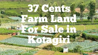37 cents farm land for sale in Kotagiri @ 9944131155