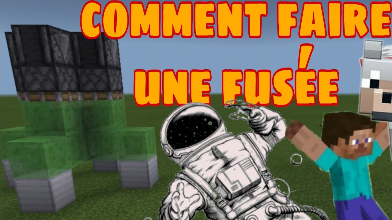 Comment faire une fusée dans mincraft - YouTube