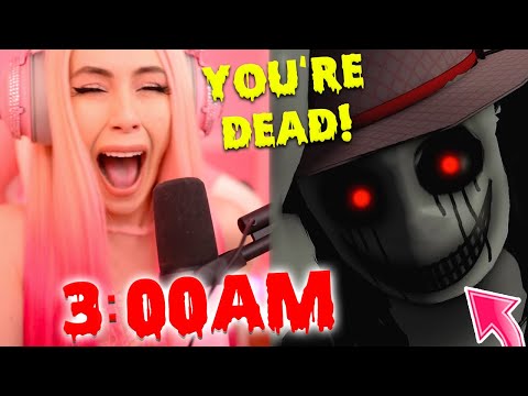 Playing SCARY ROBLOX GAMES At 3AM CHALLENGE... DON'T DO THIS!