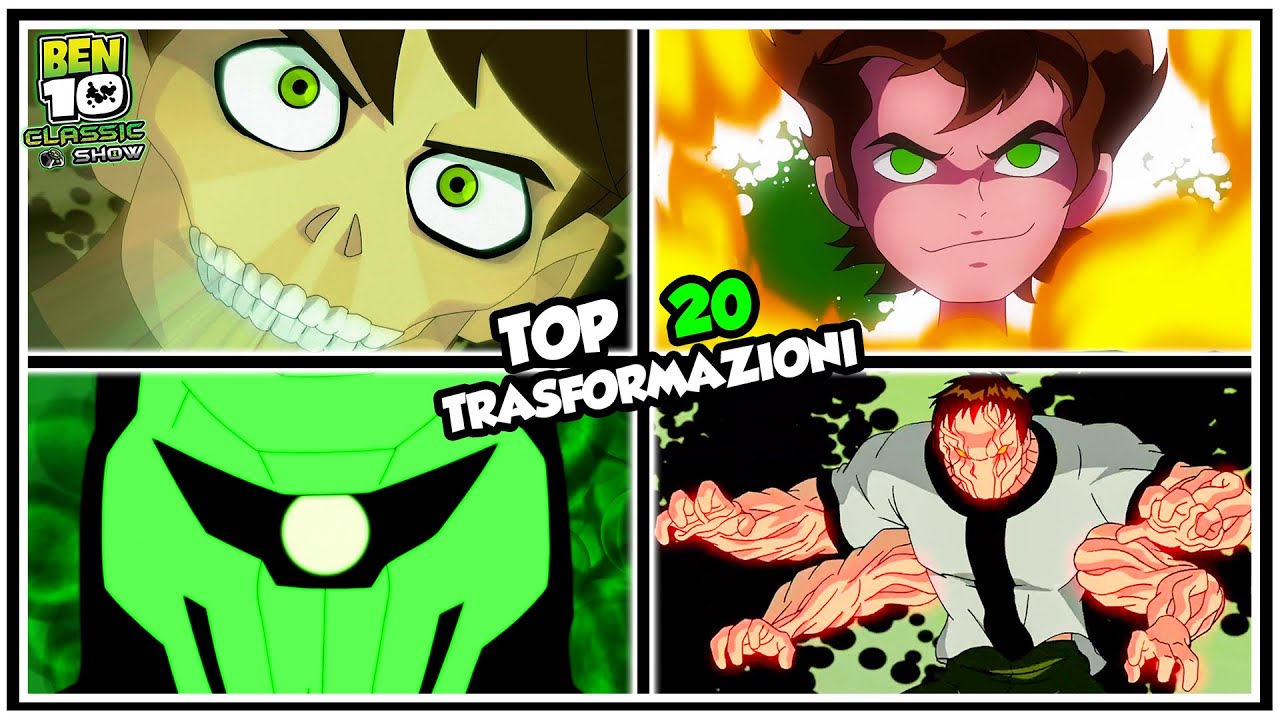 Top 20 Sequenze di Trasformazione Migliori in Ben 10 (ITA)