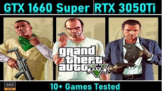 1660 Super Vs 3050ti Benchmark In 1440p Honest video