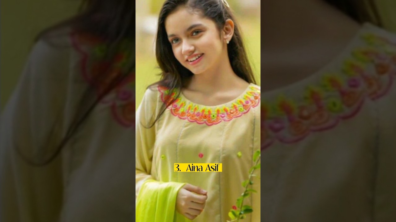 Top 10 Most Beautiful Youngest Pakistani Actress |Hiba Bukhari | Aina Asif #shorts #pakistaniactress