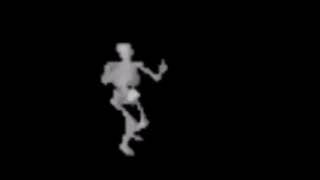 Low quality skeleton dancing to thriller