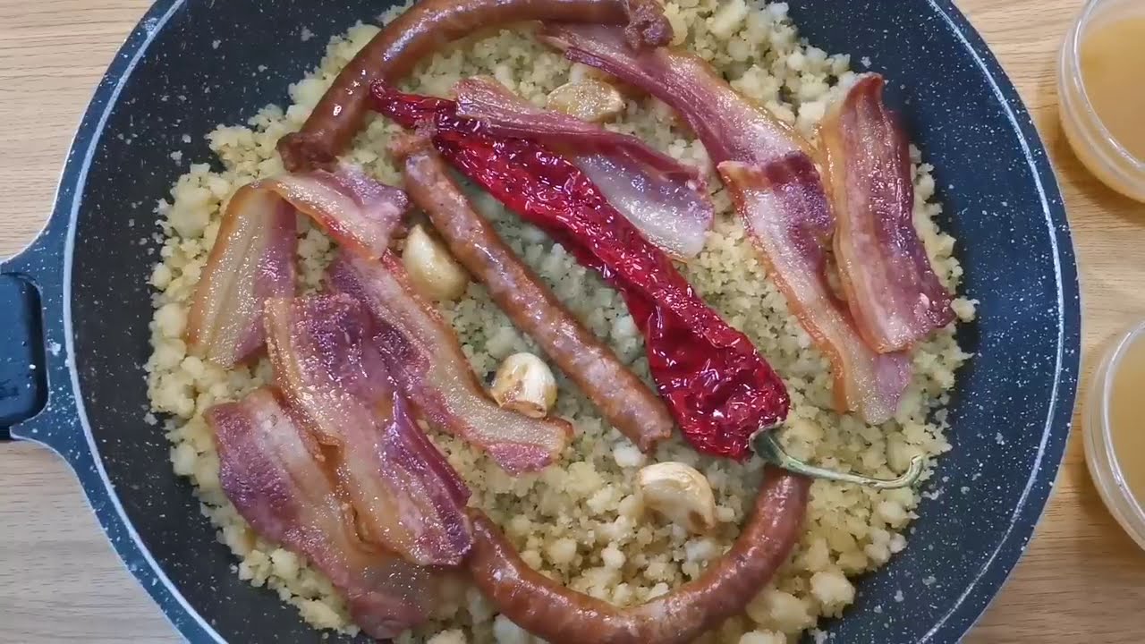 MIGAS DE HARINA DE TRIGO CON CALDO VALIENTE @Las cosicas de Cristina