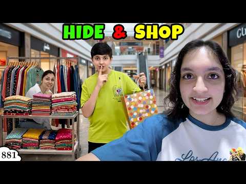 🇮🇩 HIDE AND SHOP IN MALL | Ep 881 | Comedy Family Vlog | H & Top Perjalanan in Indonesia