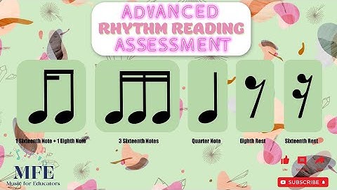 Advanced Rhythm Reading ASSESSMENT