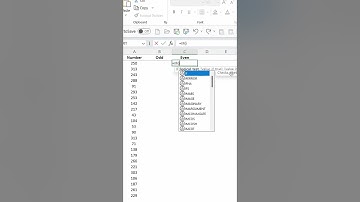 Can You Split Odd & Even Numbers in Microsoft Excel?