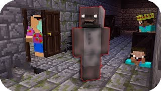 Los Noob Huyen De Granny.exe El Mejor Escondite Para Sobrevivir - Minecraft De Terror