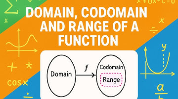 Domain, Codomain and Range of a function