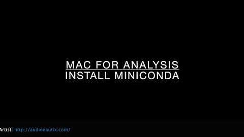 Miniconda Installation for macOS users