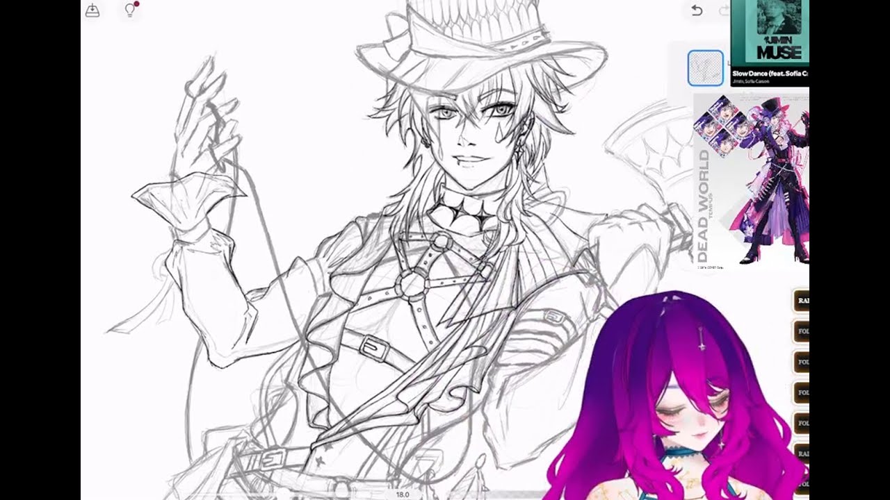 Fanart Friday - Male VTuber Edition! Gavis Bettel Part 03 + BALATRO - ENVtuber does Vtuber Art