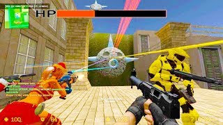 Counter Strike Source Zombie Escape mod online gameplay on Roof Adventure map screenshot 2