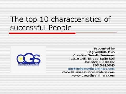 Characteristics of Highly Successful People - YouTube
