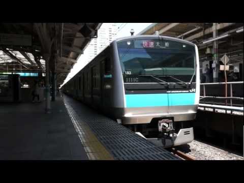 京浜東北線快速E233系（183編成）東京駅発車【FHD】