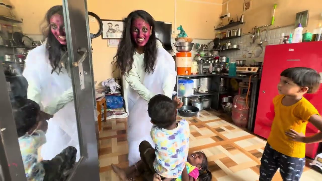 चुडेल ने घातला घरामध्ये धुमाकूळ😱 #funny #aahatbhoot #bhoot_video #ghost #bhutacomedy #horrorcomedy 