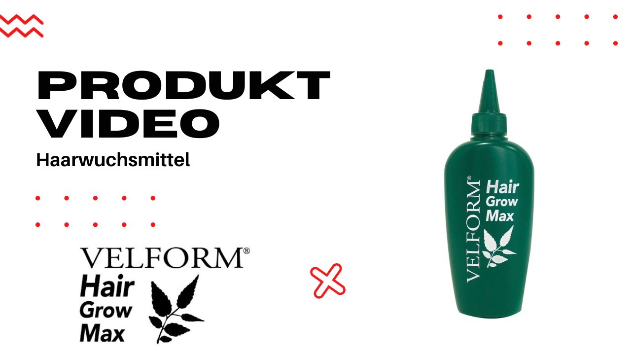 Velform® Hair Grow Max englisch | Haarwuchslotion - Haarwuchsmittel mit natürlichen Inhaltsstoffen