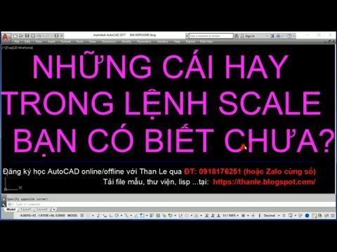 Video SỬ DỤNG LỆNH SCALE TRONG AUTOCAD [CƠ BẢN NÂNG CAO] CÓ... - youtube