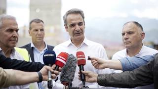 Eπίσκεψη του Πρωθυπουργού Κυριάκου Μητσοτάκη στο υπό ανέγερση Γενικό Νοσοκομείο Σπάρτης ΙΣΝ