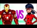 ЖЕЛЕЗНЫЙ ЧЕЛОВЕК VS ЛЕДИ БАГ И СУПЕР КОТ | СУПЕР РЭП БИТВА | Iron Man ПРОТИВ Miraculous Ladybug