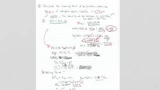 Celebrity Gen. Chem. 2 - Ch. 14 - Colligative Properties Problems Profile