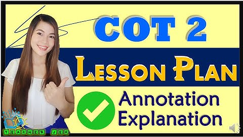 CLASSROOM OBSERVATION 2 LESSON PLAN | SY 2022-2023