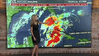 The latest on Tropical Storm Philippe