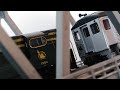 CNJ trains! RDC1s FM HH15s Short hood fwd. Snow rural and urban fall. 8mm N scale