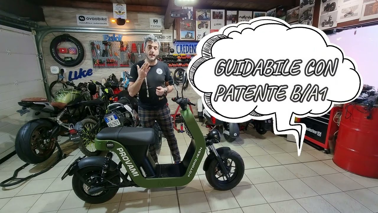 Lo scooter elettrico made in ITALY M.E 6 kw di motore sospensioni paioli batteria 40 ampere 72