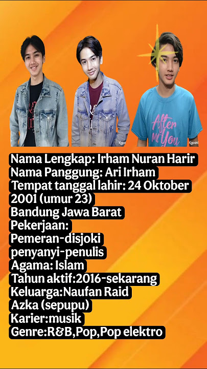 Ari Irham : Biodata Lengkap !! #breakingnews #artis   #viralvideo #pemeran #penyanyi #penulis